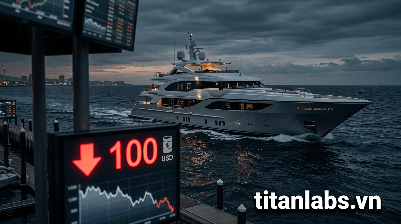 Cổ phiếu du thuyền giảm mạnh khi giá dầu lên 100 USD