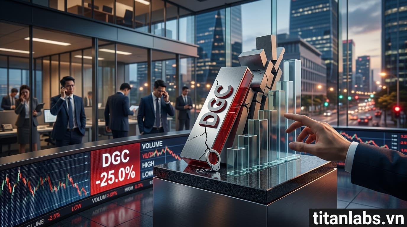 DGC mất 25% giá trị sau thông tin lãnh đạo bị bắt