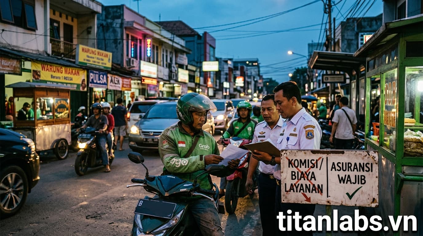 Indonesia siết hoa hồng hãng xe công nghệ, buộc mua bảo hiểm