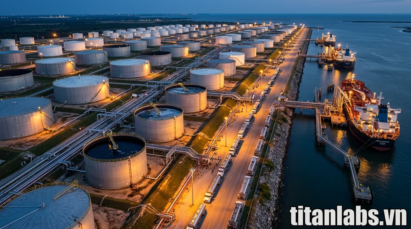 Mỹ bổ sung 40 triệu thùng dầu vào kho dự trữ sau xung đột Iran