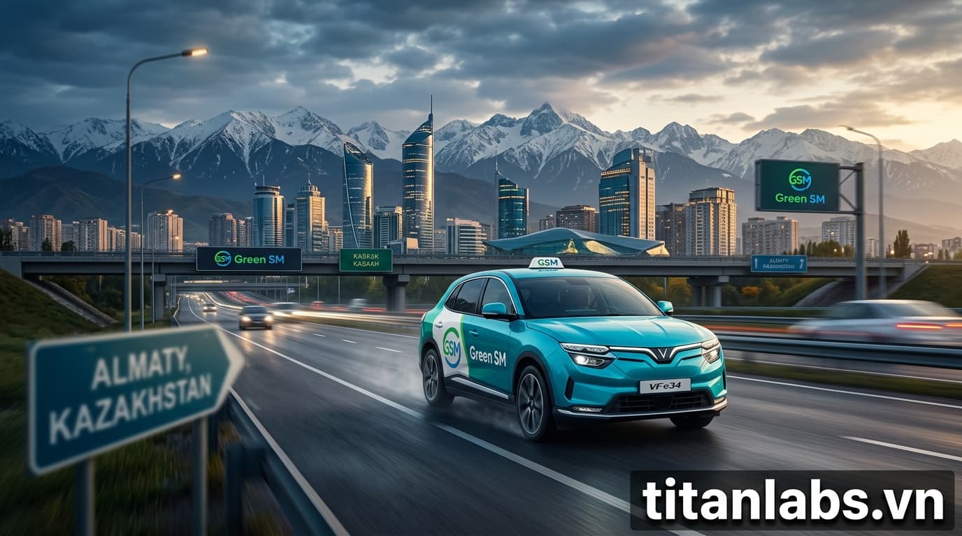 Taxi điện Green SM của Vingroup mở rộng sang Kazakhstan