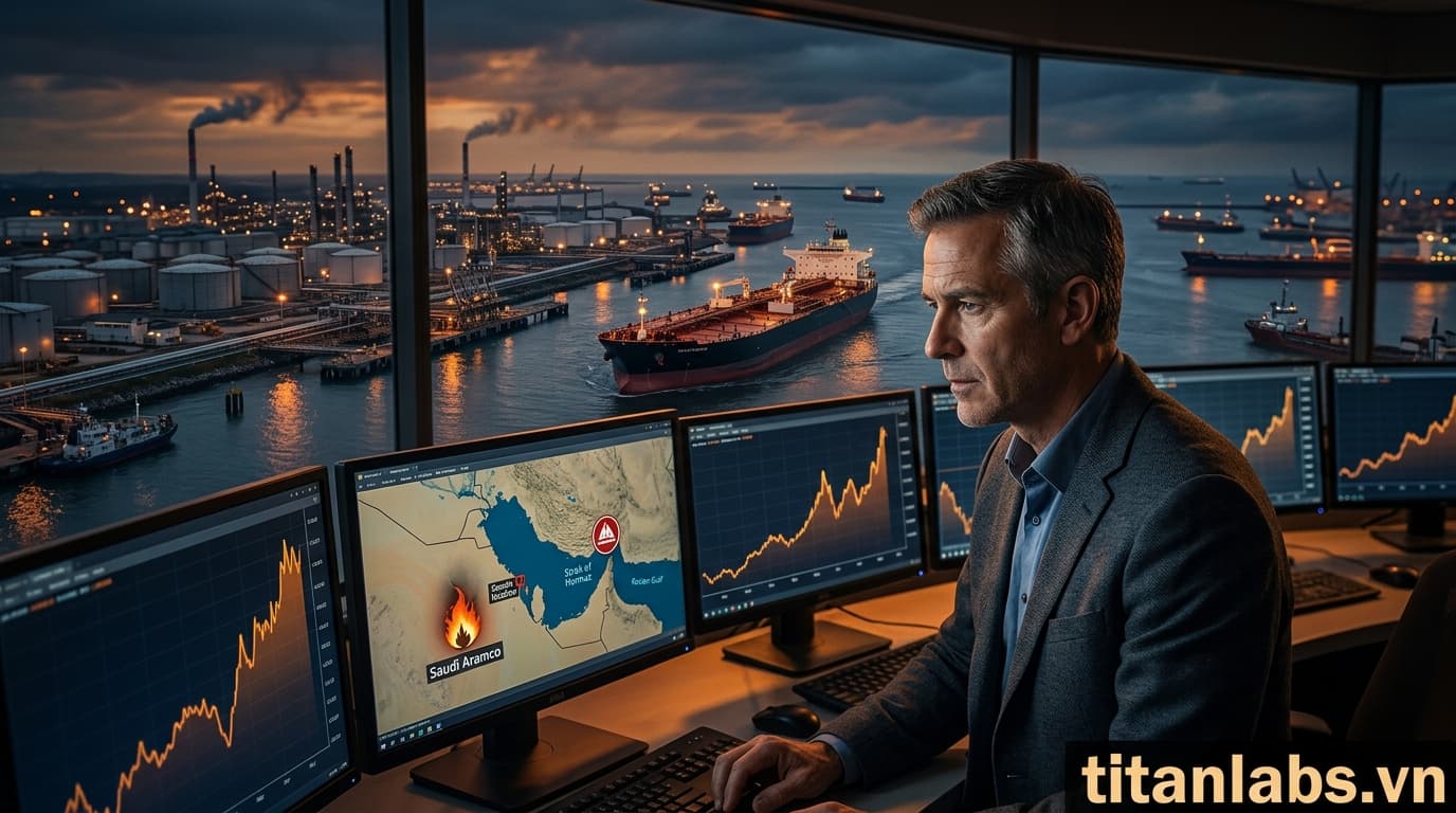 Giá dầu tăng vọt do tấn công cơ sở Saudi, Hormuz tắc nghẽn
