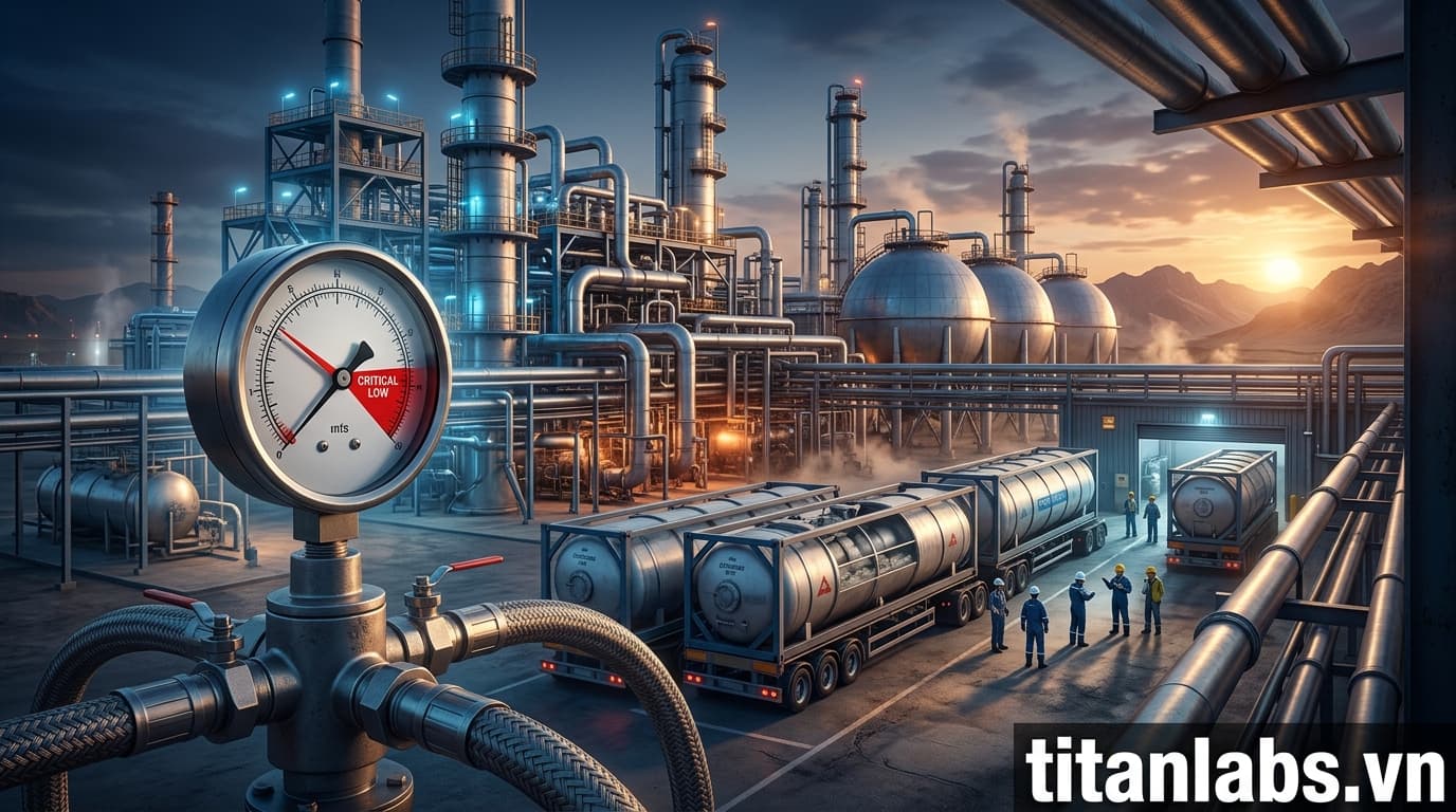 Thiếu hụt Helium toàn cầu do xung đột Iran
