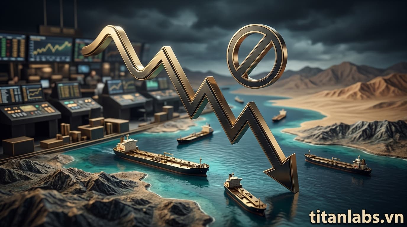 Dầu thô giảm giá do Trump ngừng mở lại eo biển Hormuz