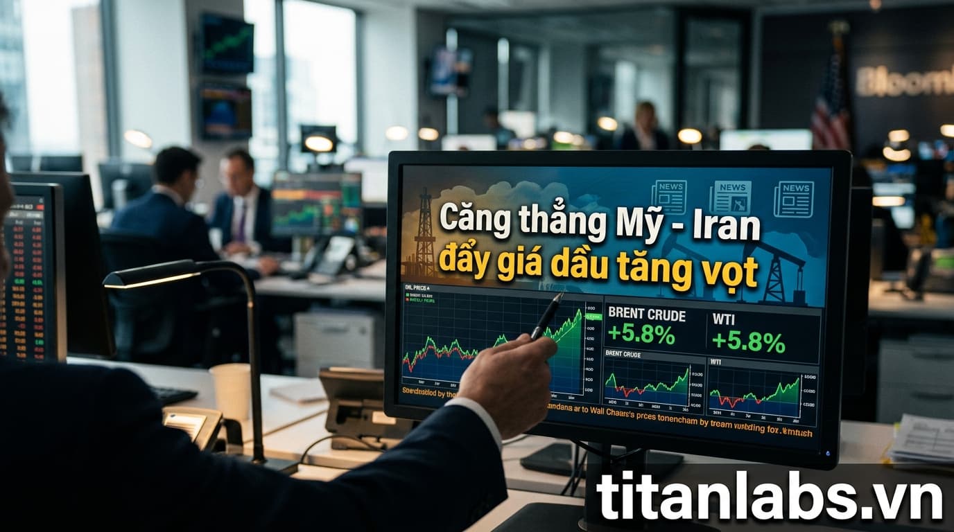 Căng thẳng Mỹ - Iran đẩy giá dầu tăng vọt