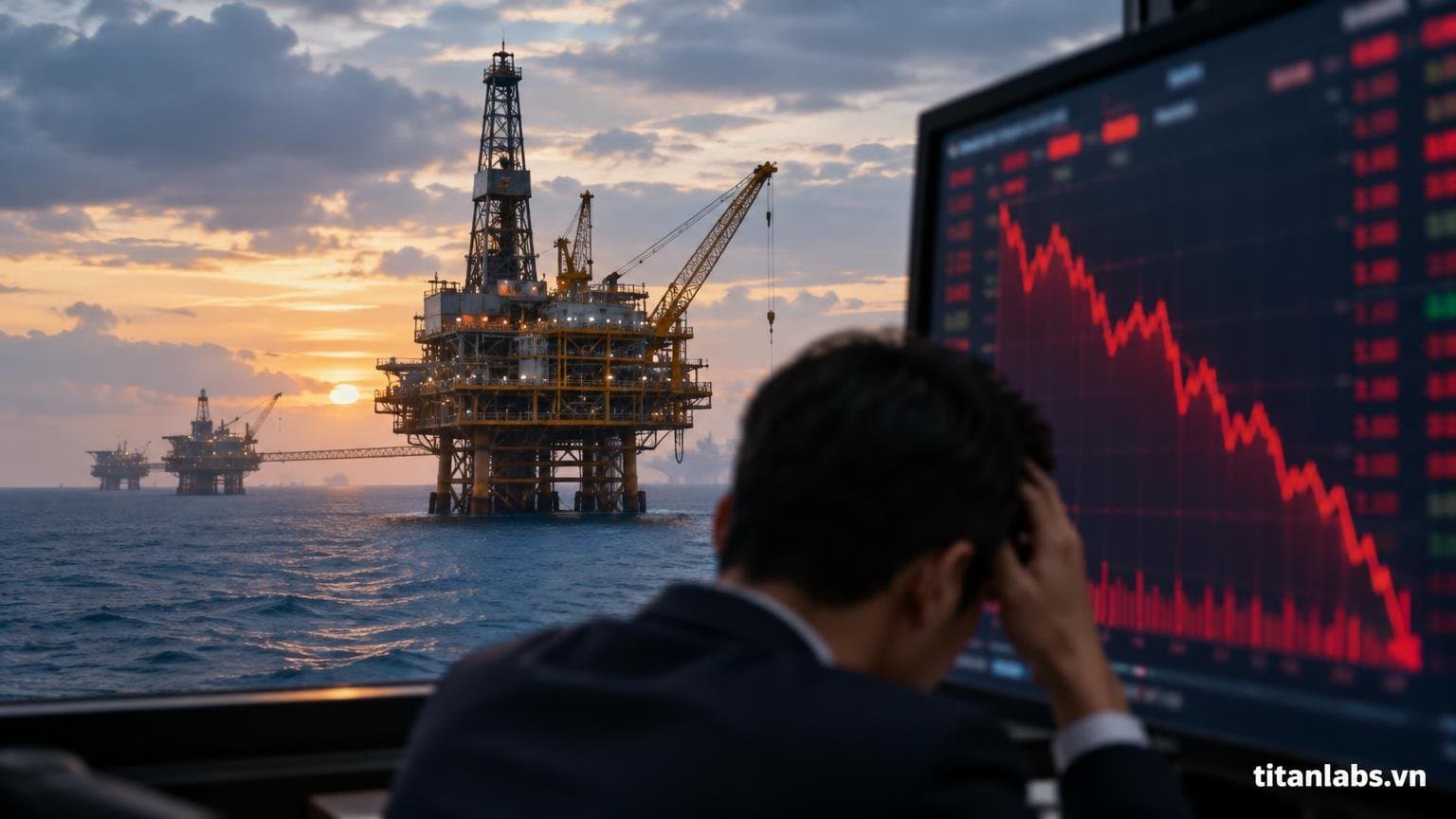 Cổ phiếu dầu khí bị bán tháo, VN-Index giảm hơn 11 điểm