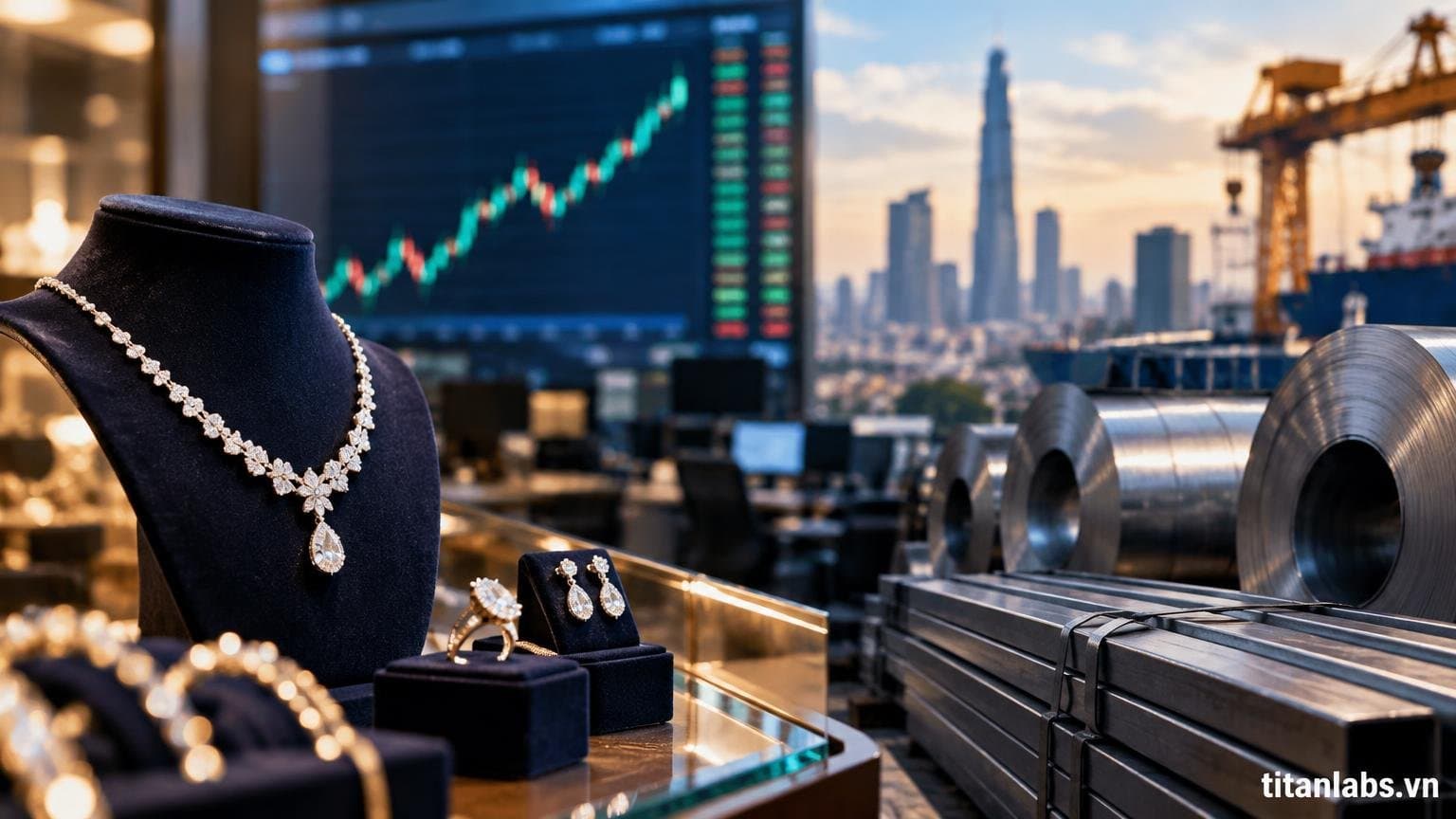 PNJ tăng trần, VN-Index lấy lại sắc xanh