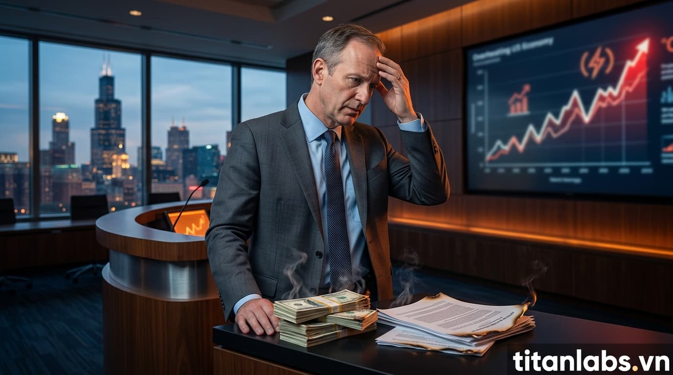 Chủ tịch Fed Chicago lo ngại nền kinh tế Mỹ quá nhiệt