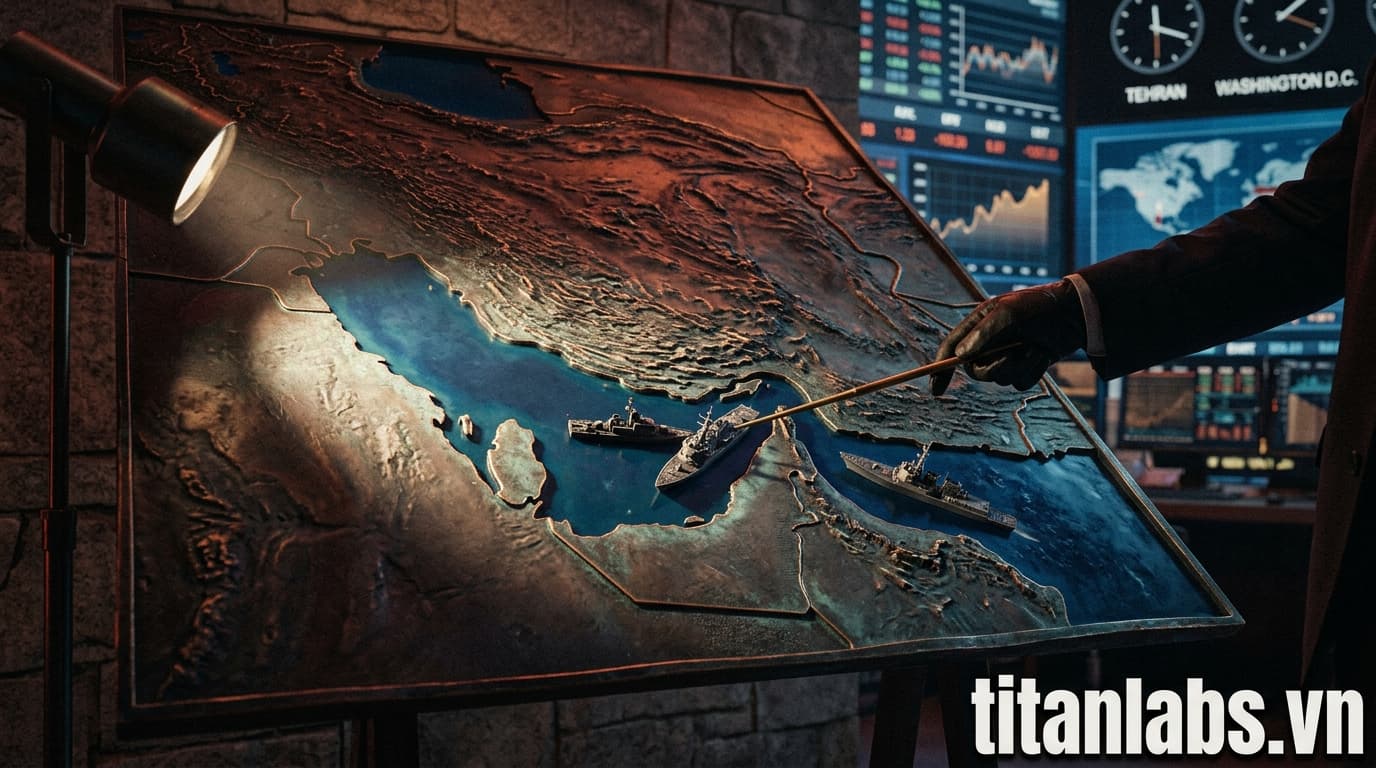 Iran ngăn tàu chiến Mỹ vào Eo biển Hormuz