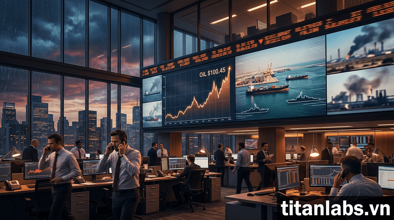 Căng thẳng Trung Đông đẩy giá dầu lên trên 100 USD