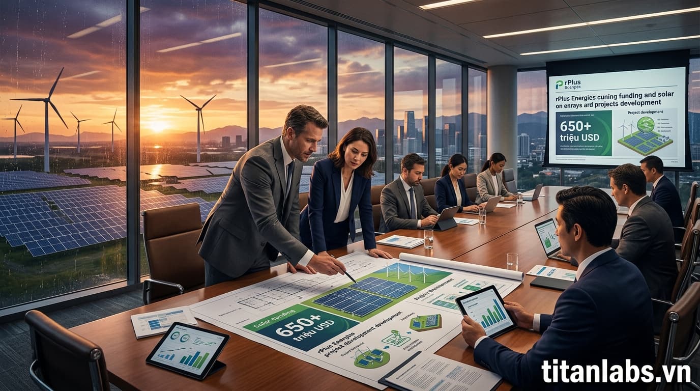 rPlus Energies huy động hơn 650 triệu USD cho dự án năng lượng mặt trời