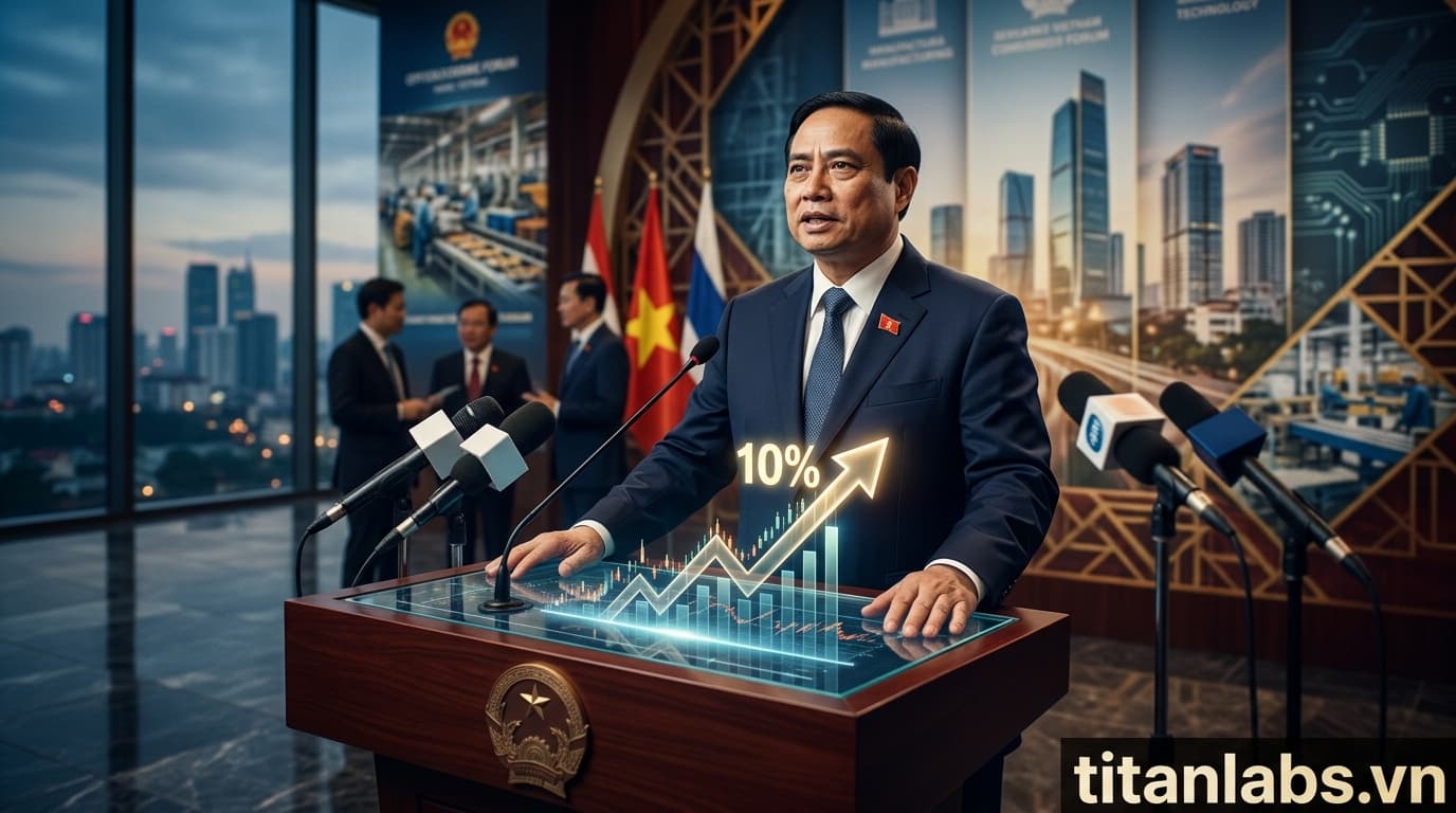 Thủ tướng kiên định mục tiêu tăng trưởng kinh tế trên 10%