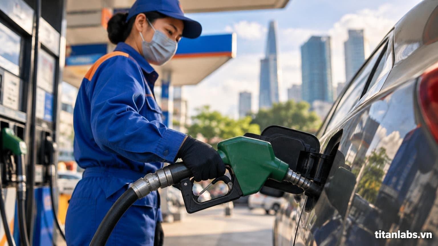 Giá xăng trong nước giảm mạnh tới 1.800 đồng/lít