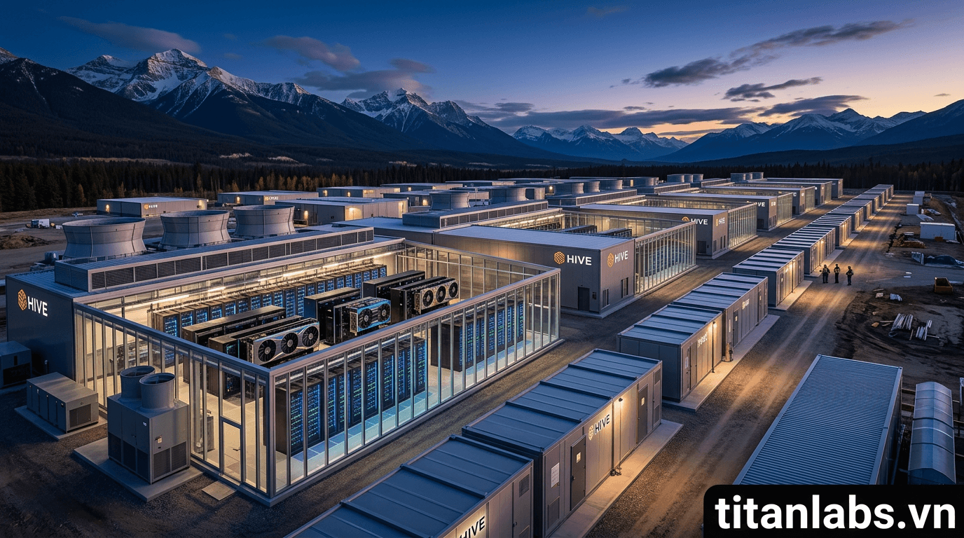 HIVE mở rộng công suất trung tâm dữ liệu AI tại Canada