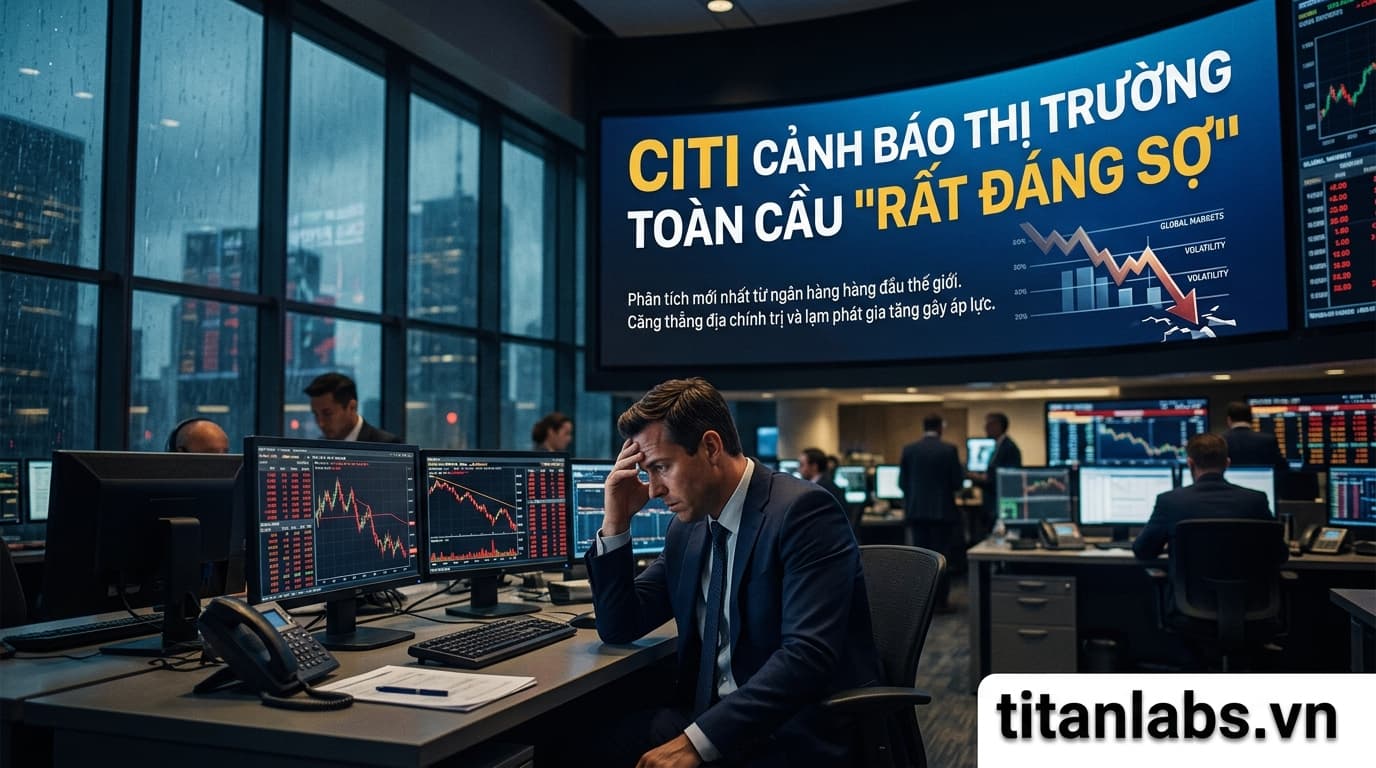 Citi cảnh báo thị trường toàn cầu "rất đáng sợ"