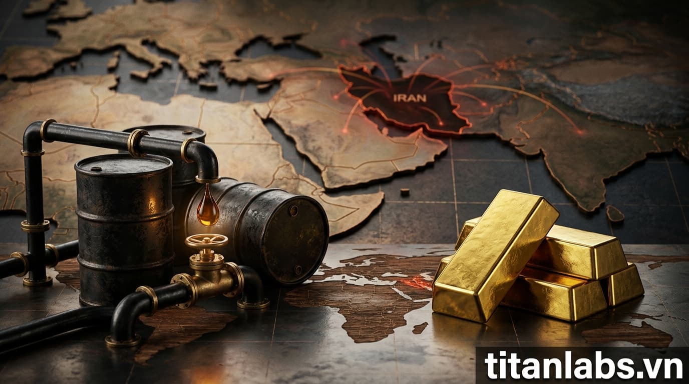Dầu tăng, vàng hồi phục trong bối cảnh căng thẳng Iran