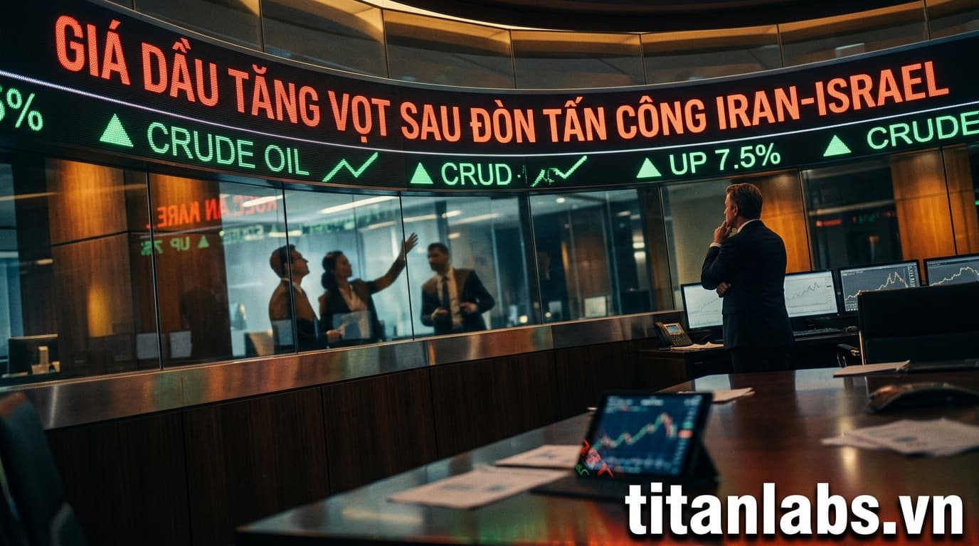 Giá dầu tăng vọt sau đòn tấn công Iran-Israel