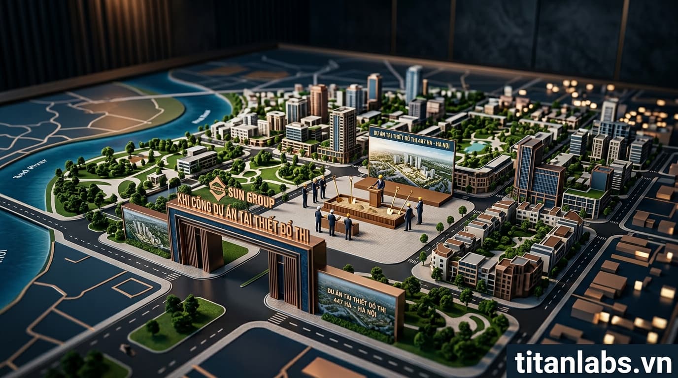 Sun Group khởi công dự án tái thiết đô thị 447 ha tại Hà Nội