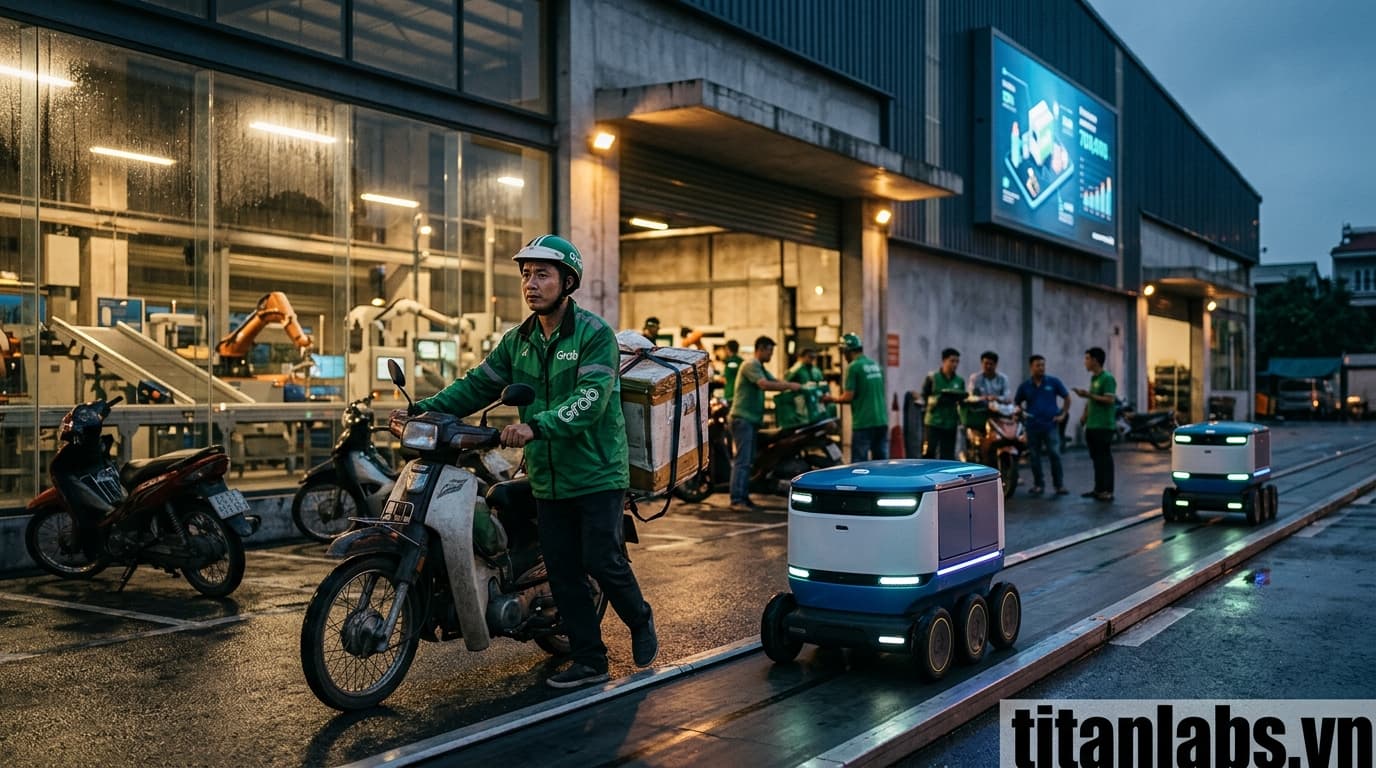 700.000 nhân viên giao hàng có nguy cơ mất việc vì robot