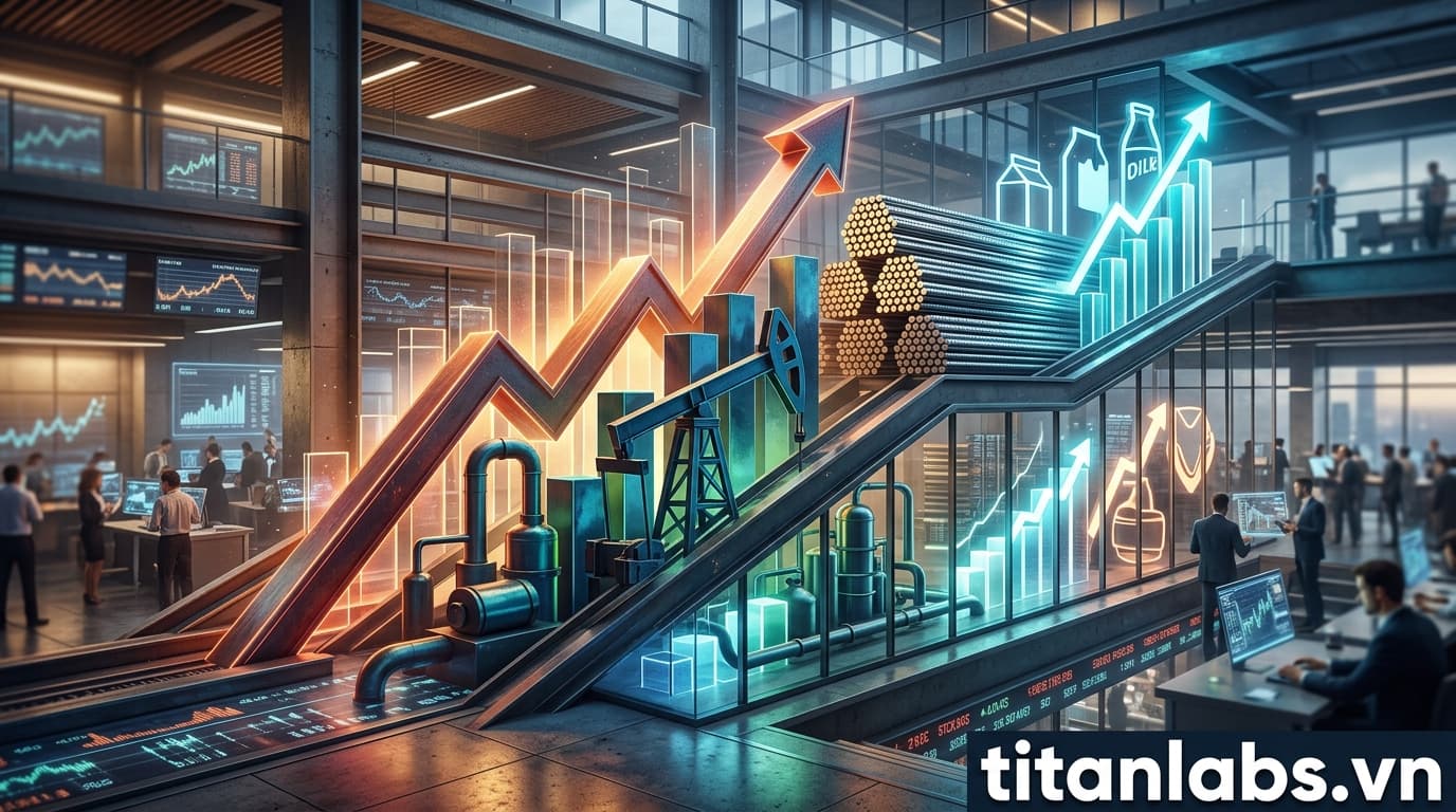 Lợi nhuận quý 1: Thép, Dầu khí bùng nổ, VNM, SAB tăng vọt