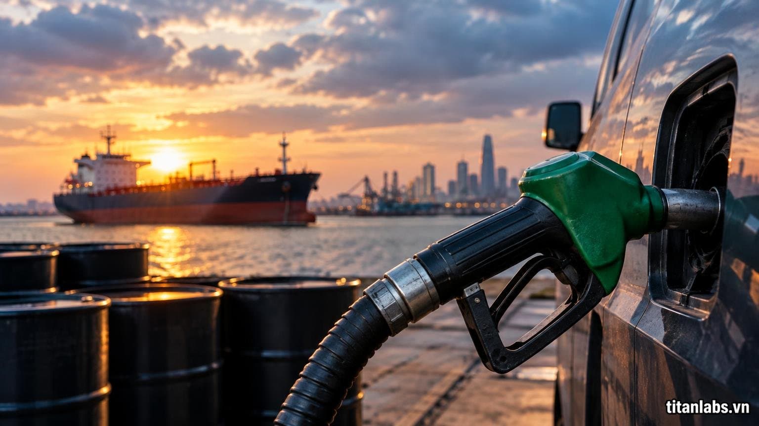 Giá dầu thế giới tăng mạnh, dầu diesel trong nước vượt 30.000đ