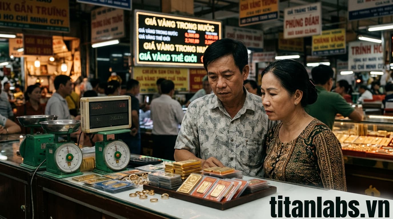 Giá vàng trong nước giảm sâu, thấp hơn giá thế giới