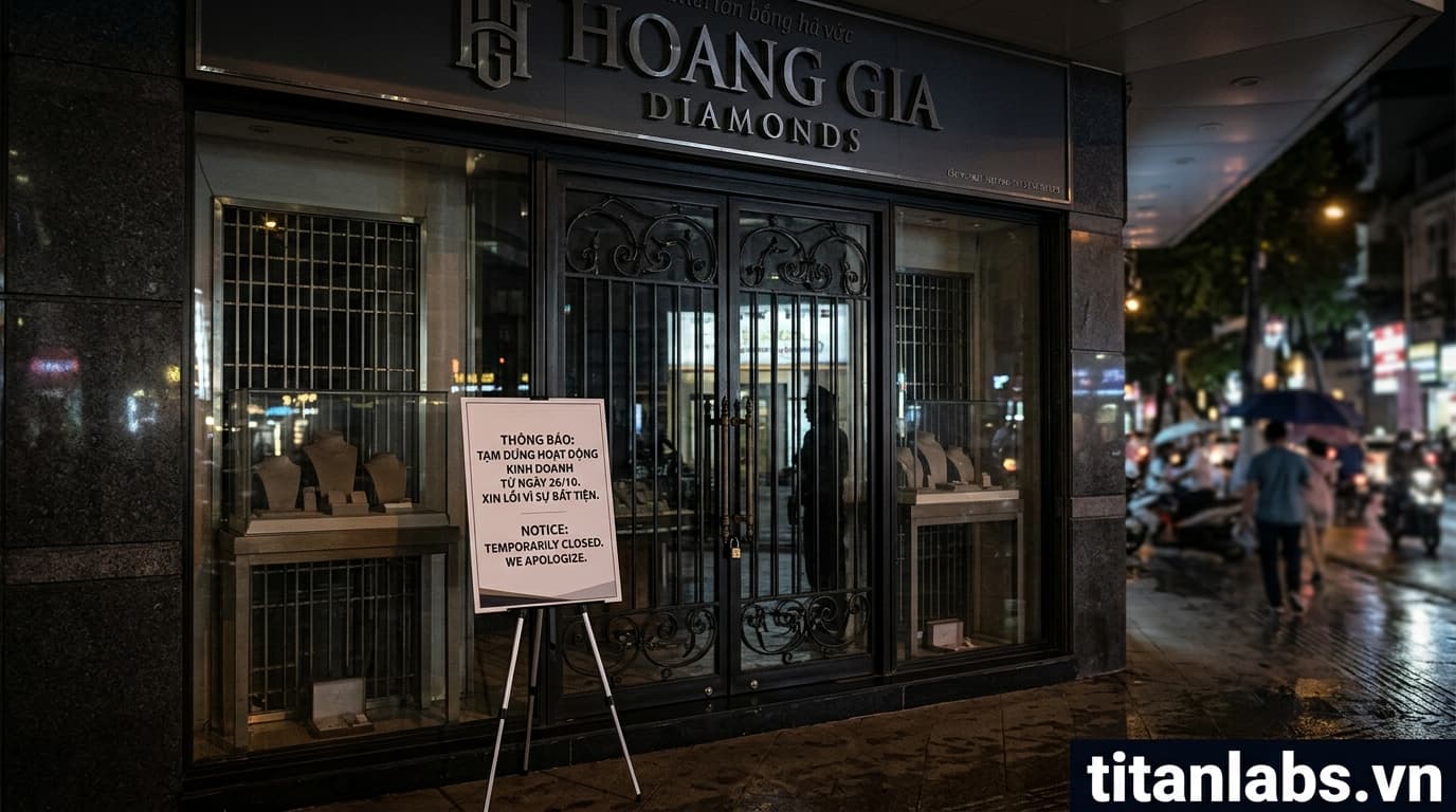 Thêm hệ thống cửa hàng kim cương tạm dừng kinh doanh
