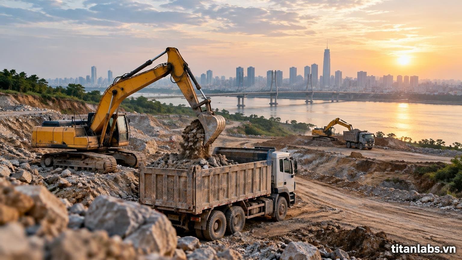 Phú Thọ cấp 170 triệu m3 đất đá cho Hà Nội