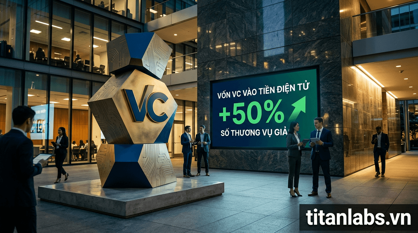 Vốn VC vào tiền điện tử tăng gần 50%, nhưng số thương vụ giảm