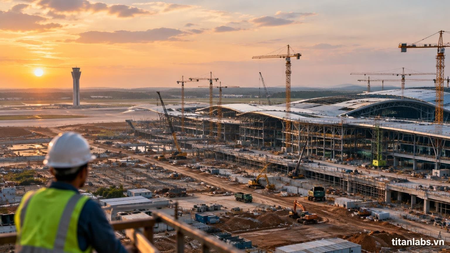 Sân bay Long Thành: 4 hạng mục khó về đích tháng 12