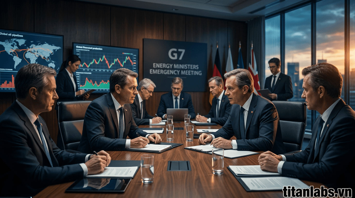 Bộ trưởng Năng lượng G7 họp khẩn về thị trường dầu mỏ