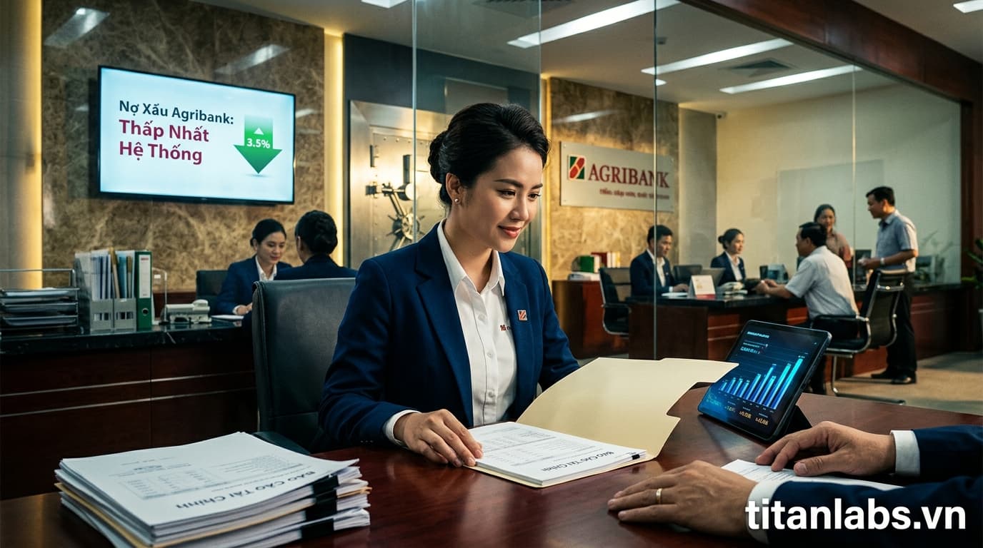 Nợ xấu Agribank thấp nhất hệ thống, dự phòng cao