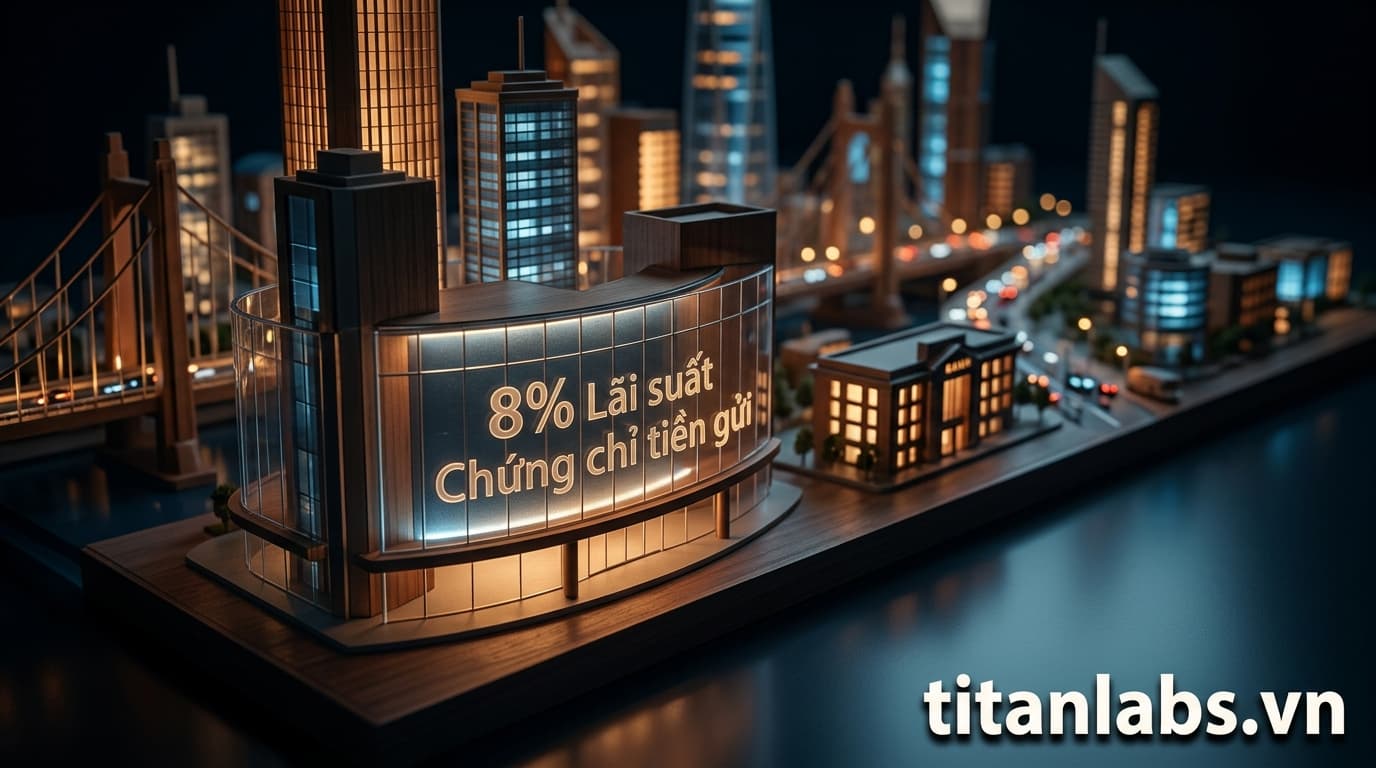 Lãi suất chứng chỉ tiền gửi ngân hàng lên 8%/năm