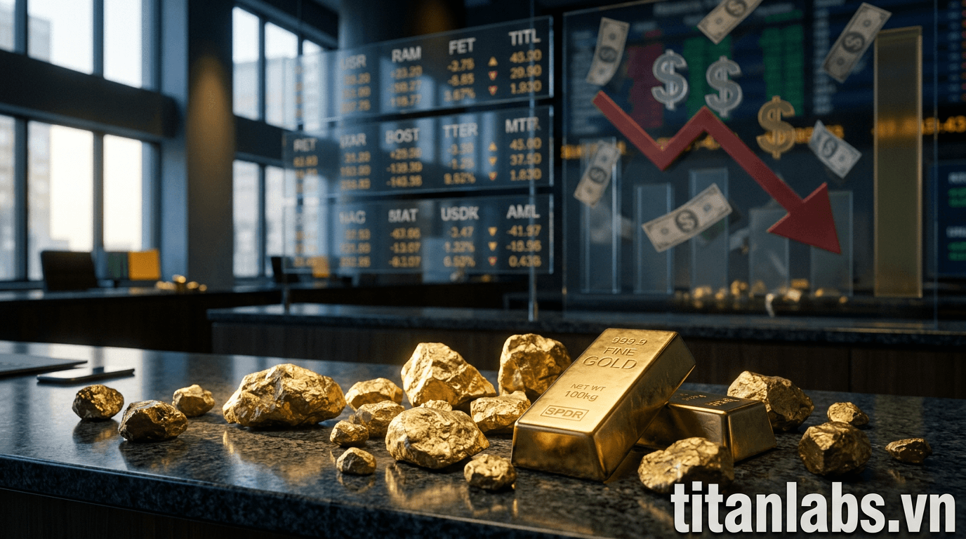 Giá vàng phục hồi nhờ USD giảm giá, SPDR Gold Trust mua ròng