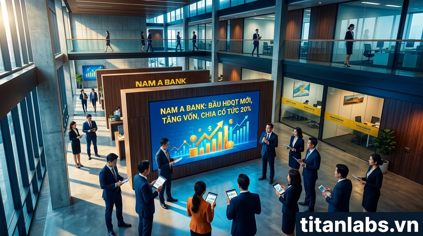 Nam A Bank: Bầu HĐQT mới, tăng vốn, chia cổ tức 20%