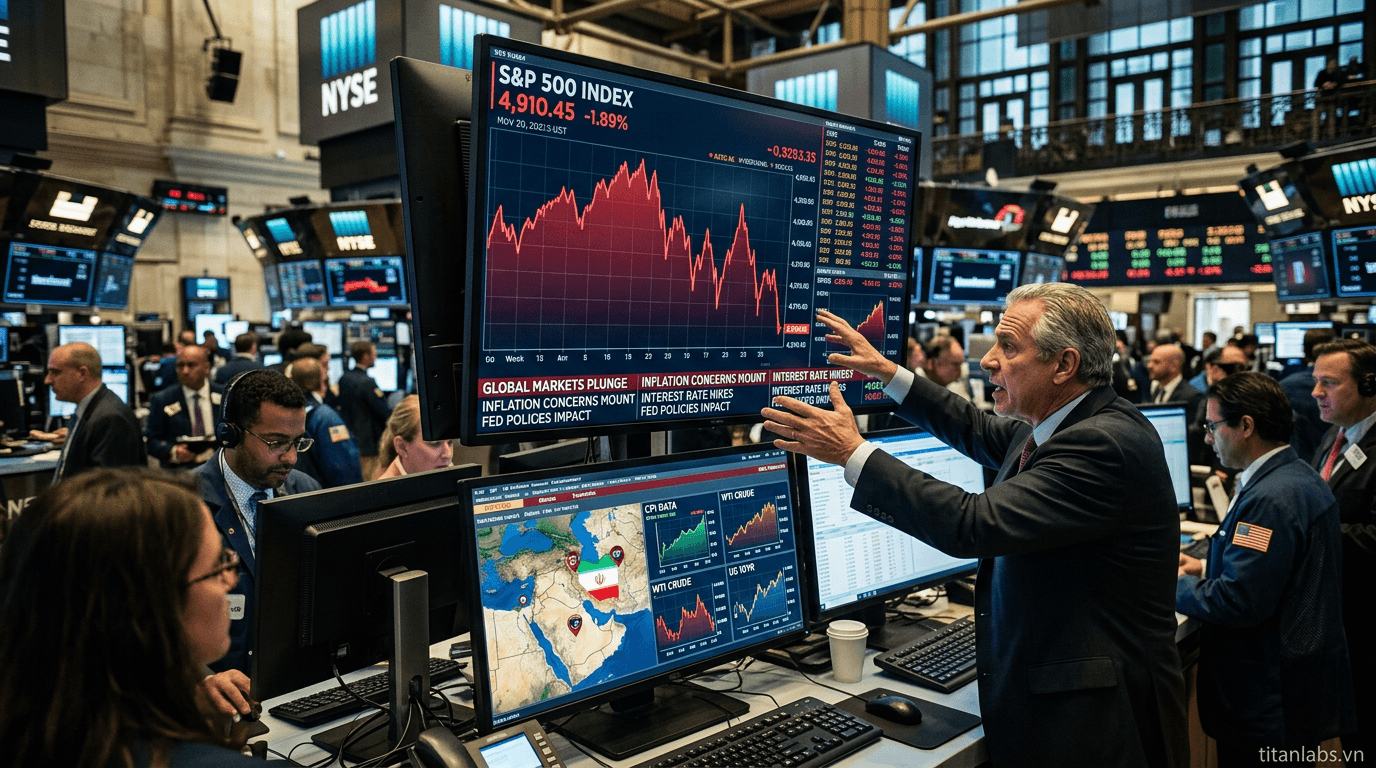 S&P 500 báo hiệu bong bóng vỡ: Không chỉ do Iran