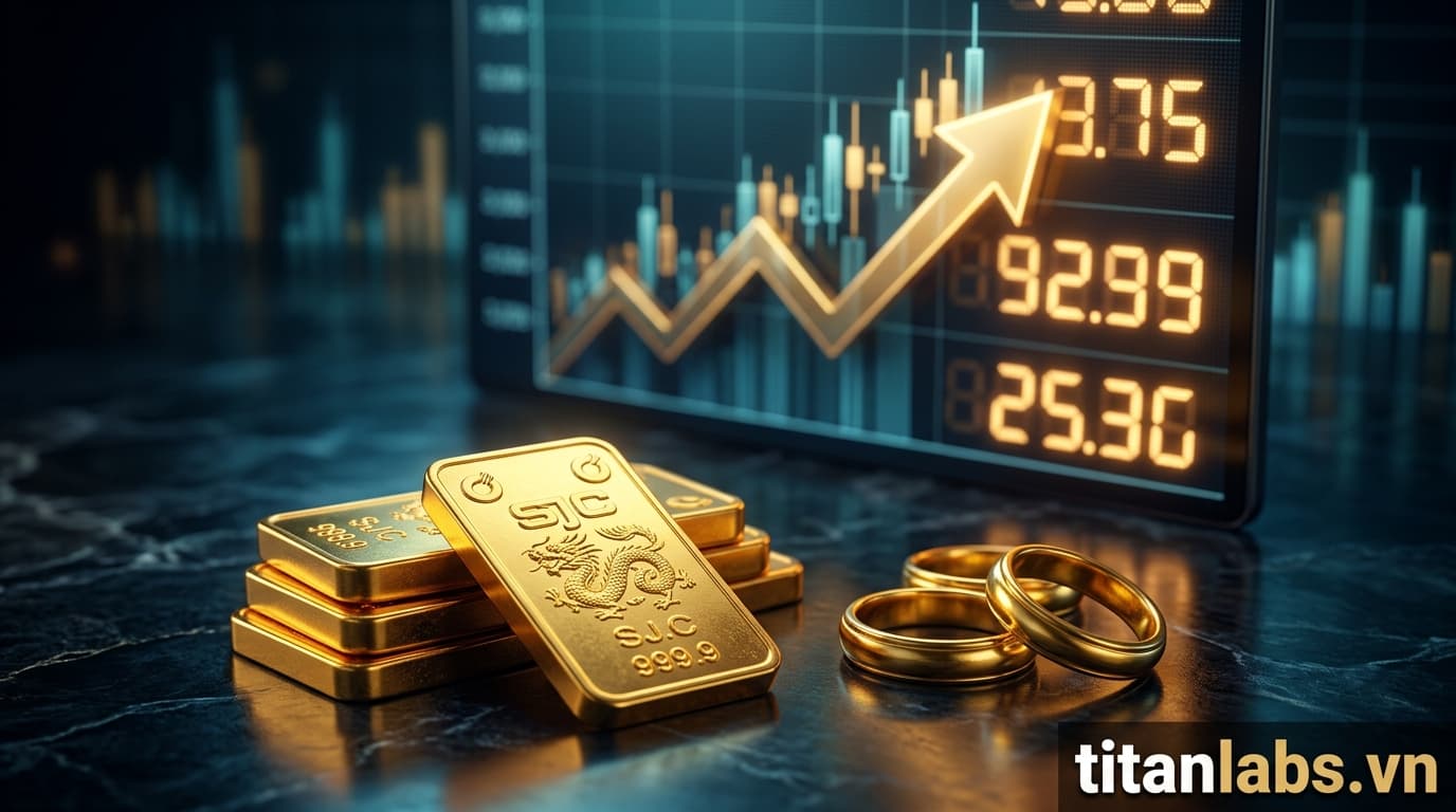 Giá vàng SJC và vàng nhẫn tiếp tục neo cao sáng 11/8
