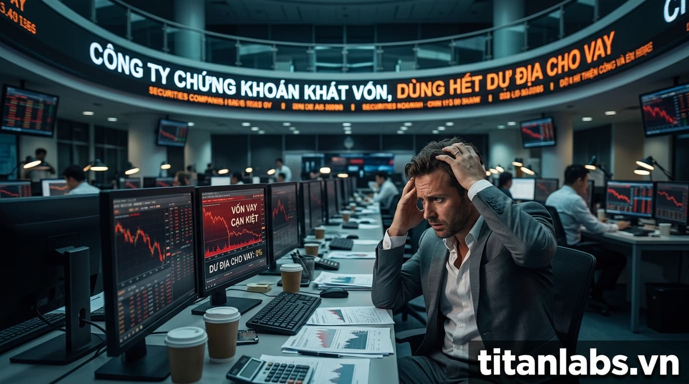 Công ty chứng khoán khát vốn, dùng hết dư địa cho vay