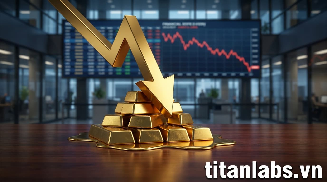 Giá vàng thế giới giảm mạnh 170 USD/oz