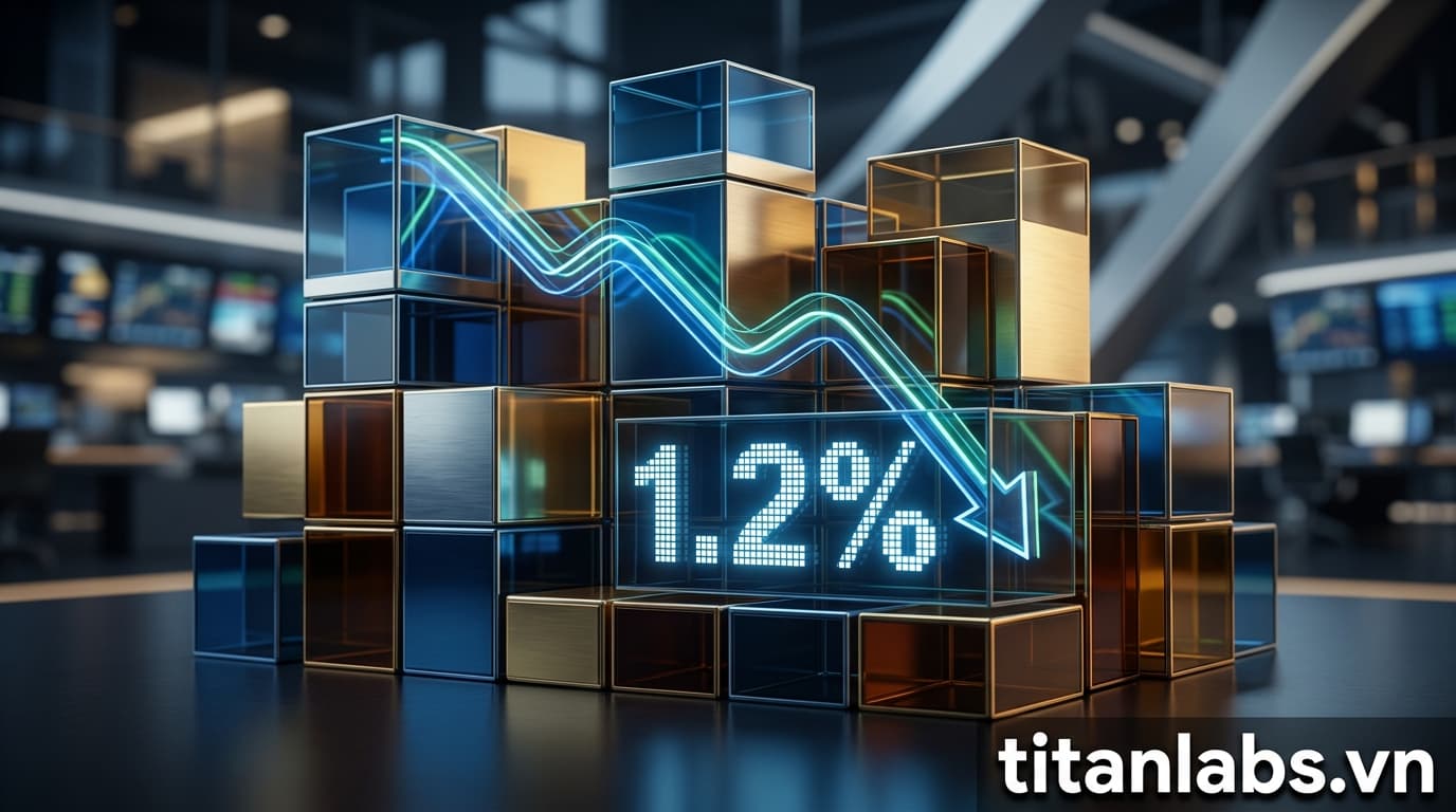 Lãi suất liên ngân hàng giảm 4 phiên liên tiếp về 1,2%