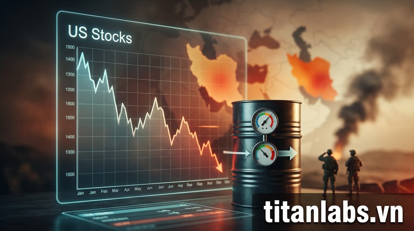 Chứng khoán Mỹ trượt đỉnh, dầu cầm cự chờ tin Iran
