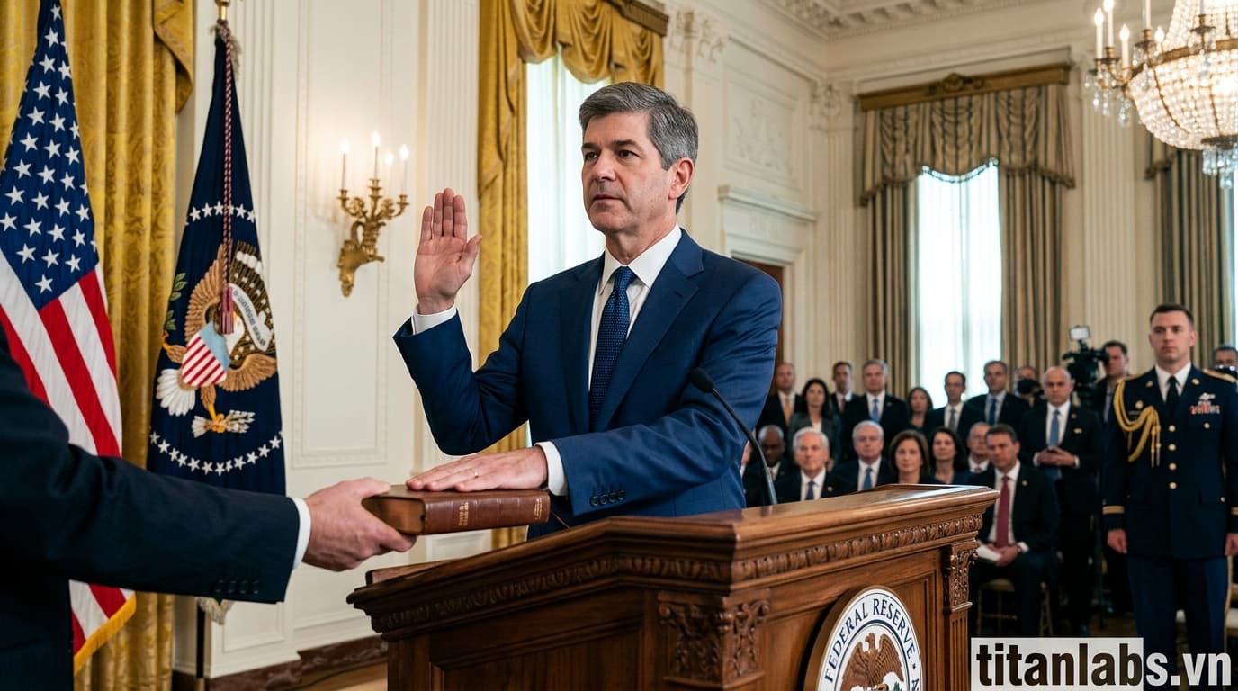 Kevin Warsh sẽ tuyên thệ nhậm chức Chủ tịch Fed tại Nhà Trắng