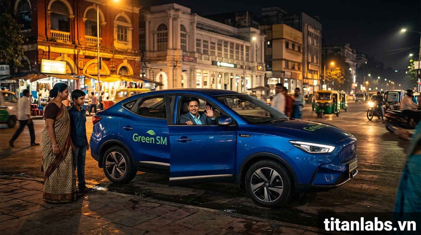 Green SM khai trương dịch vụ taxi điện tại Ấn Độ