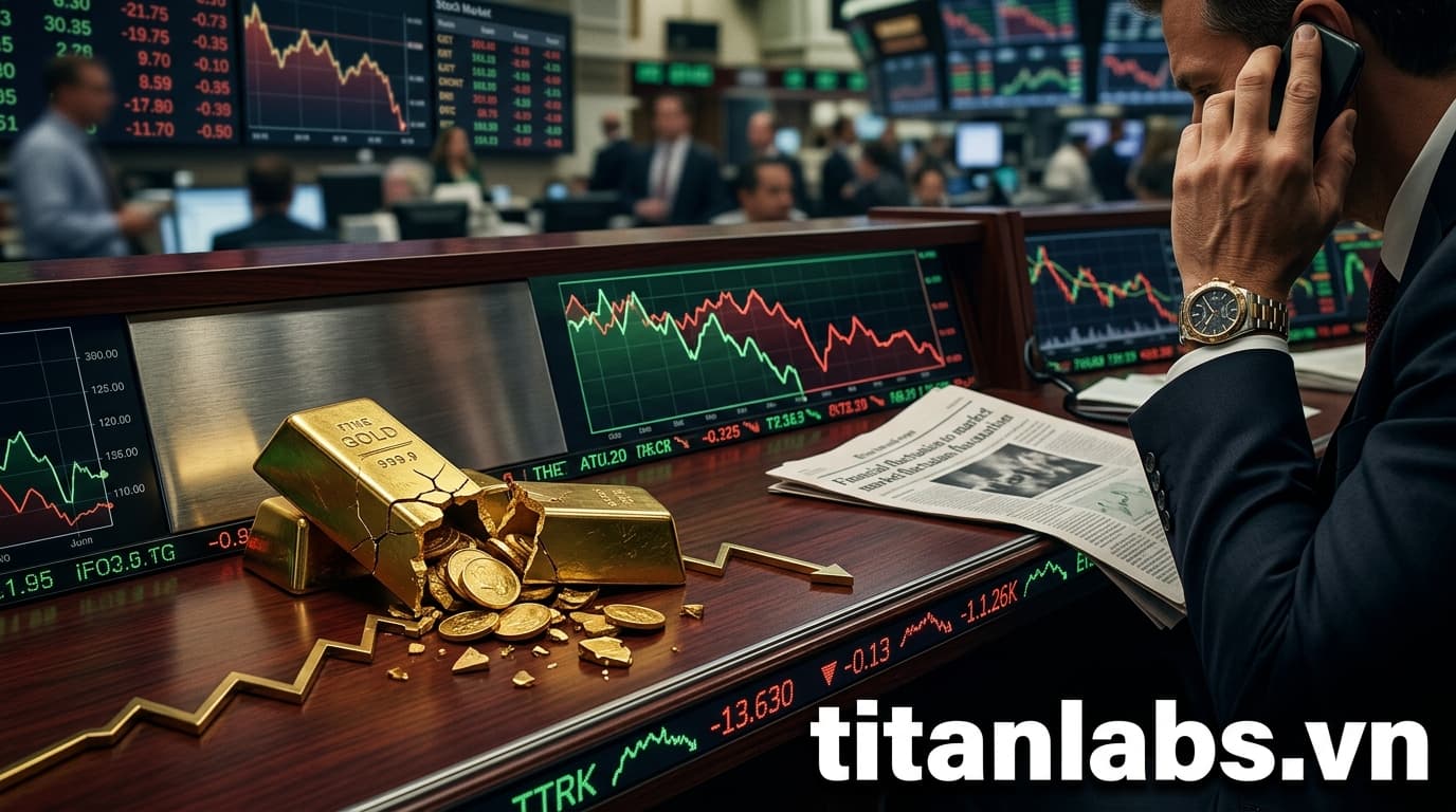 Vàng giảm sốc, biến động đồng pha thị trường chứng khoán