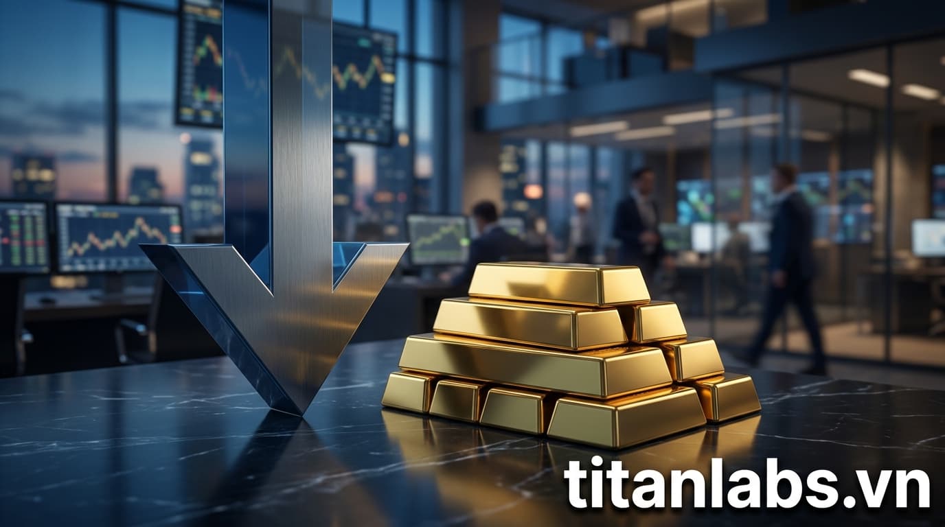 Giá vàng có thể tiếp tục giảm sau 3 tuần điều chỉnh