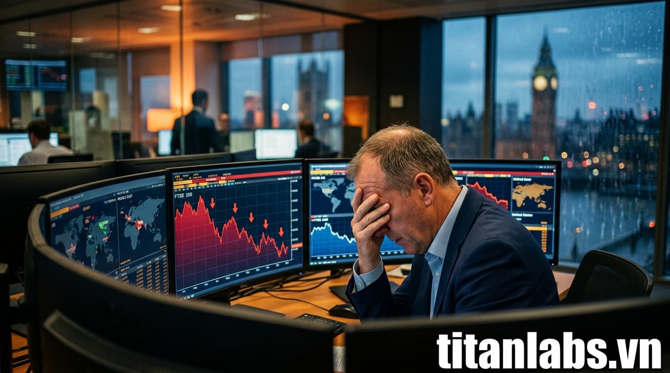 FTSE 100 giảm điểm do căng thẳng Iran, Trump