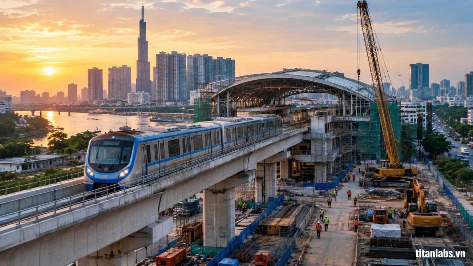 TP.HCM thi công thêm 6 ga metro số 2 cuối năm