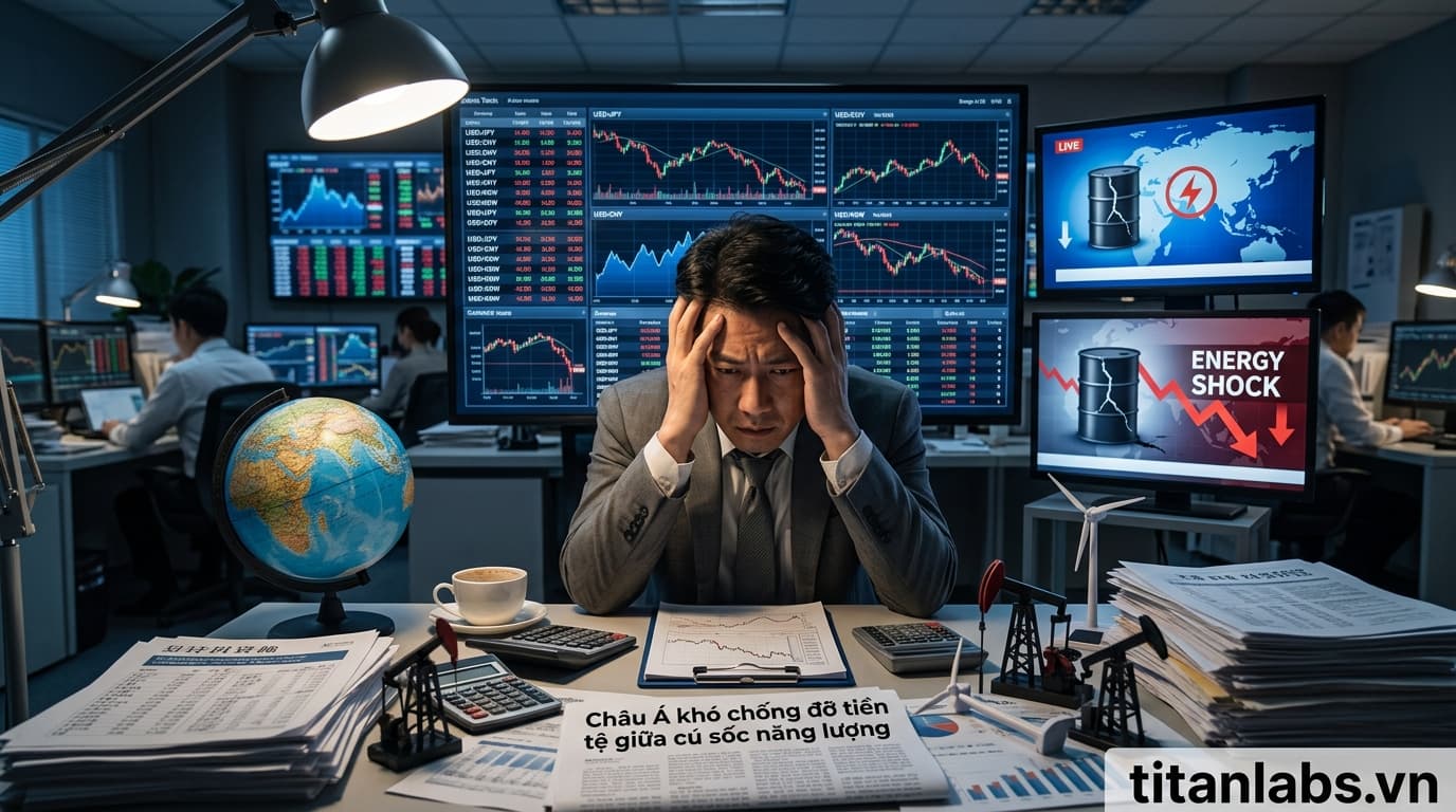 Châu Á khó chống đỡ tiền tệ giữa cú sốc năng lượng