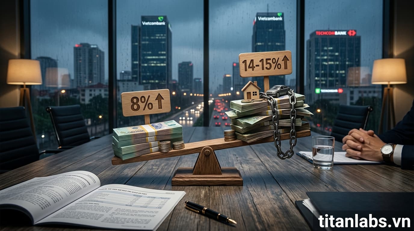 Lãi suất tăng cao: Tiết kiệm 8%, vay 14-15%, nhà đầu tư ngại?