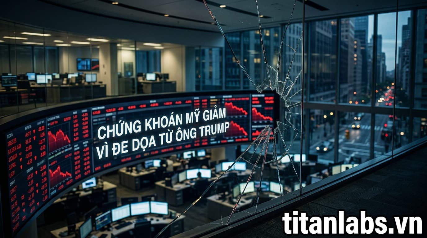 Chứng khoán Mỹ giảm vì đe dọa từ ông Trump